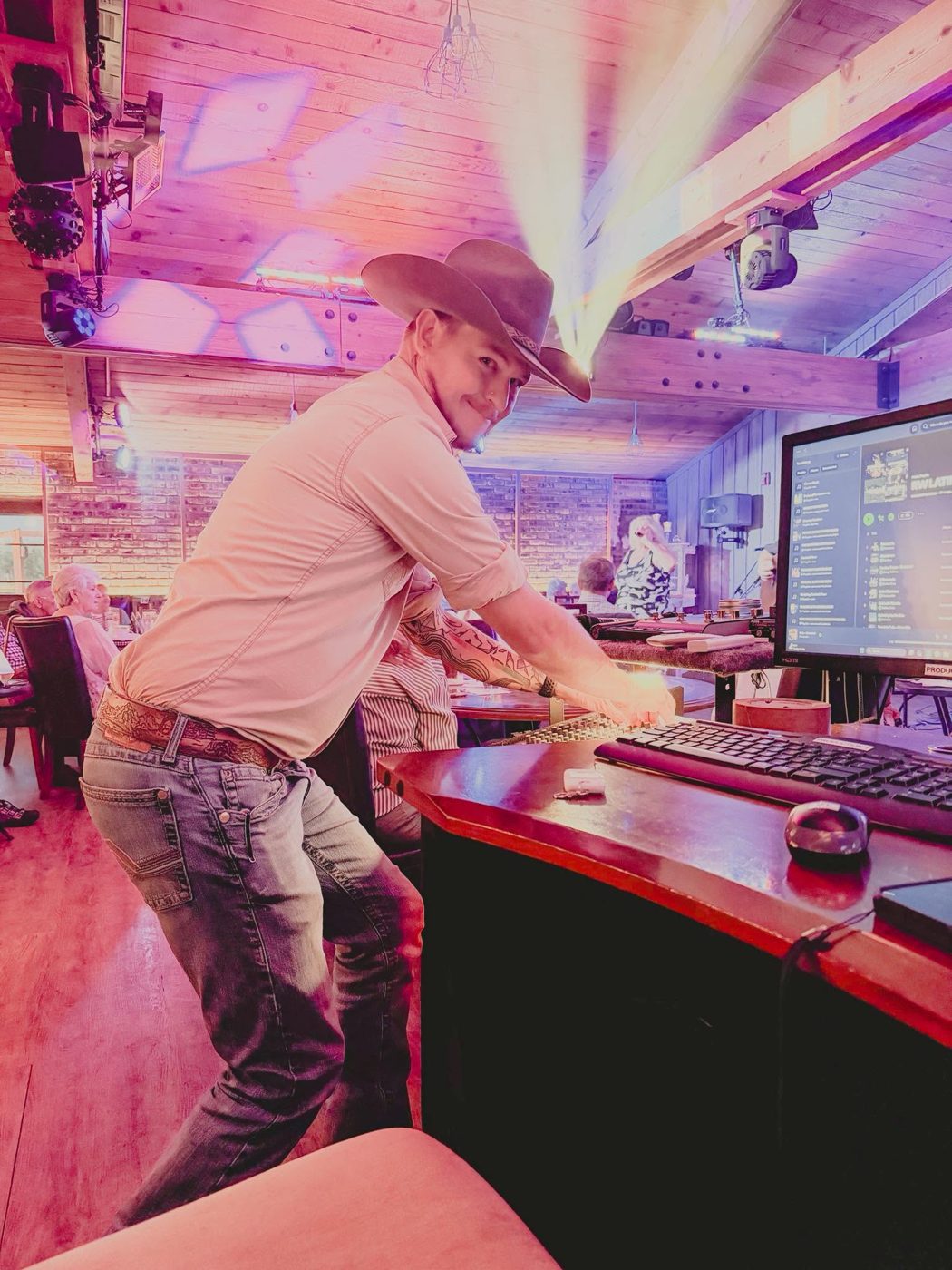 Shawn running the show at a venue