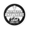 Camo and Sky Black Sticker 1