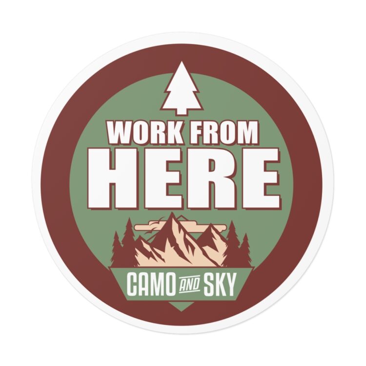 Camo and Sky Color Sticker 4