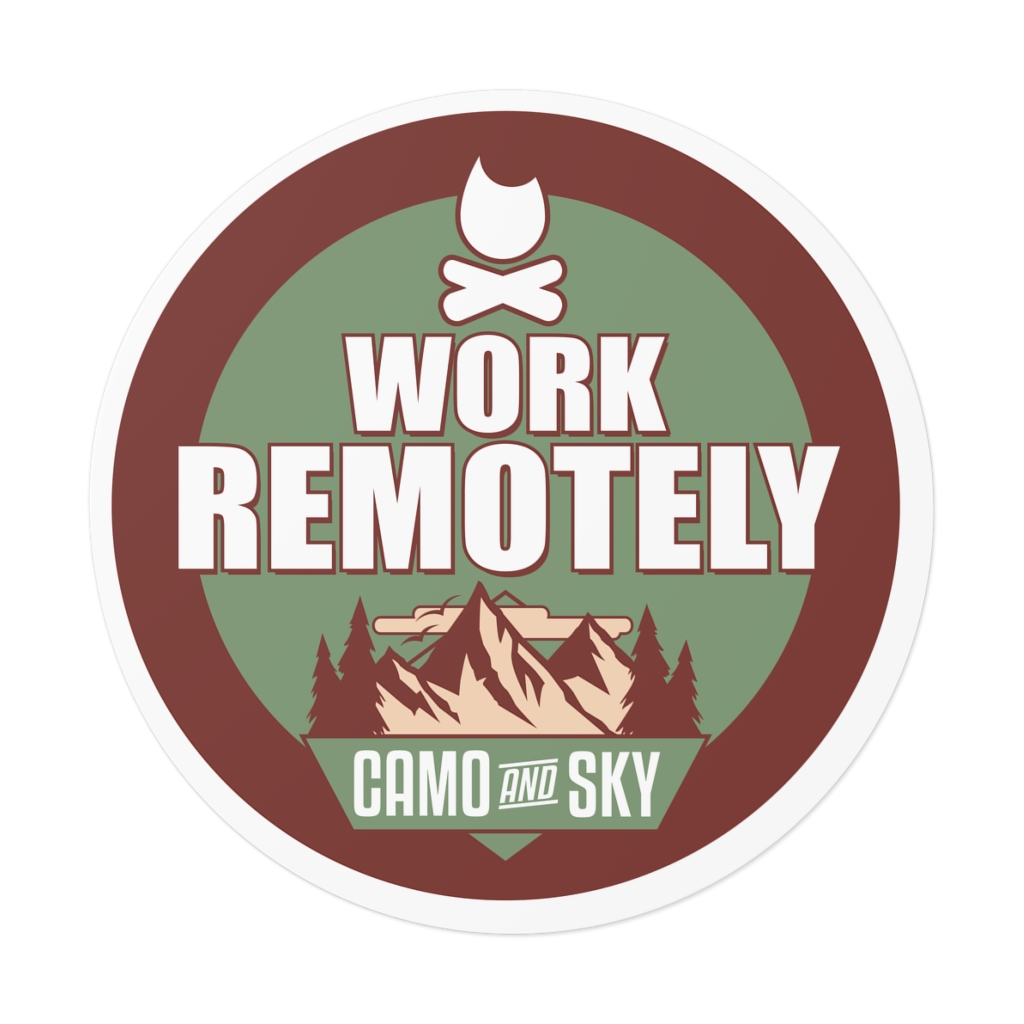 Camo and Sky Color Sticker 3